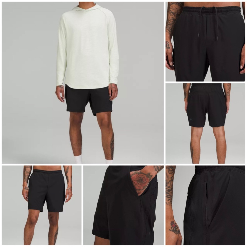 lululemon athletica Black Athletic Shorts 7” lined